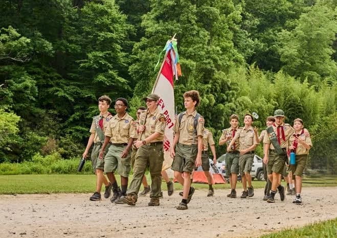 Scouts kayaking